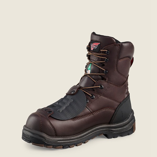 Red Wing Safety Boots King Toe® - 8-Inch Waterproof Csa Metguard Toe - Svart/Brune - Herre 0536-PFHD